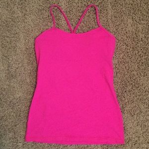 Pink Lululemon Power Pose Tank